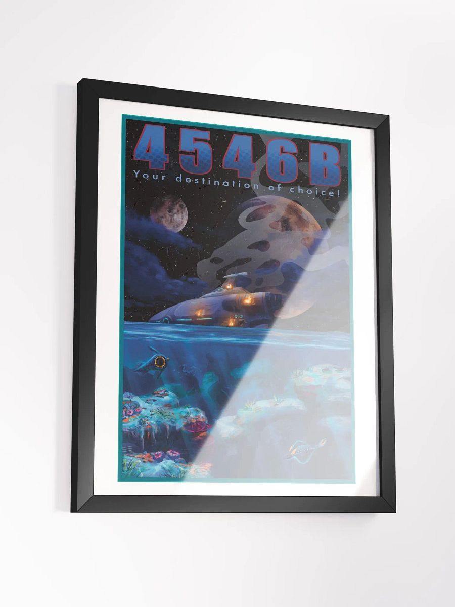 4546B (night version) Subnautica poster (Framed) product image (3)