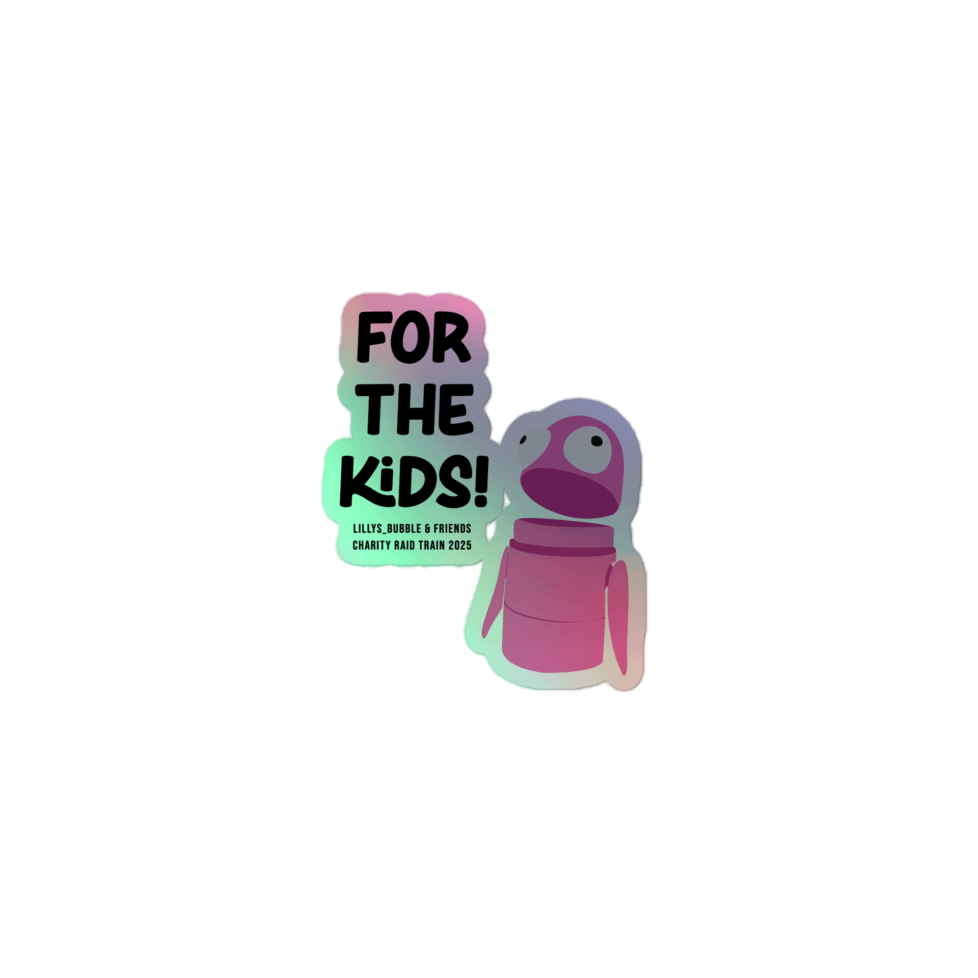 FOR THE KIDS! holographic sticker | lillys_bubble product image (1)
