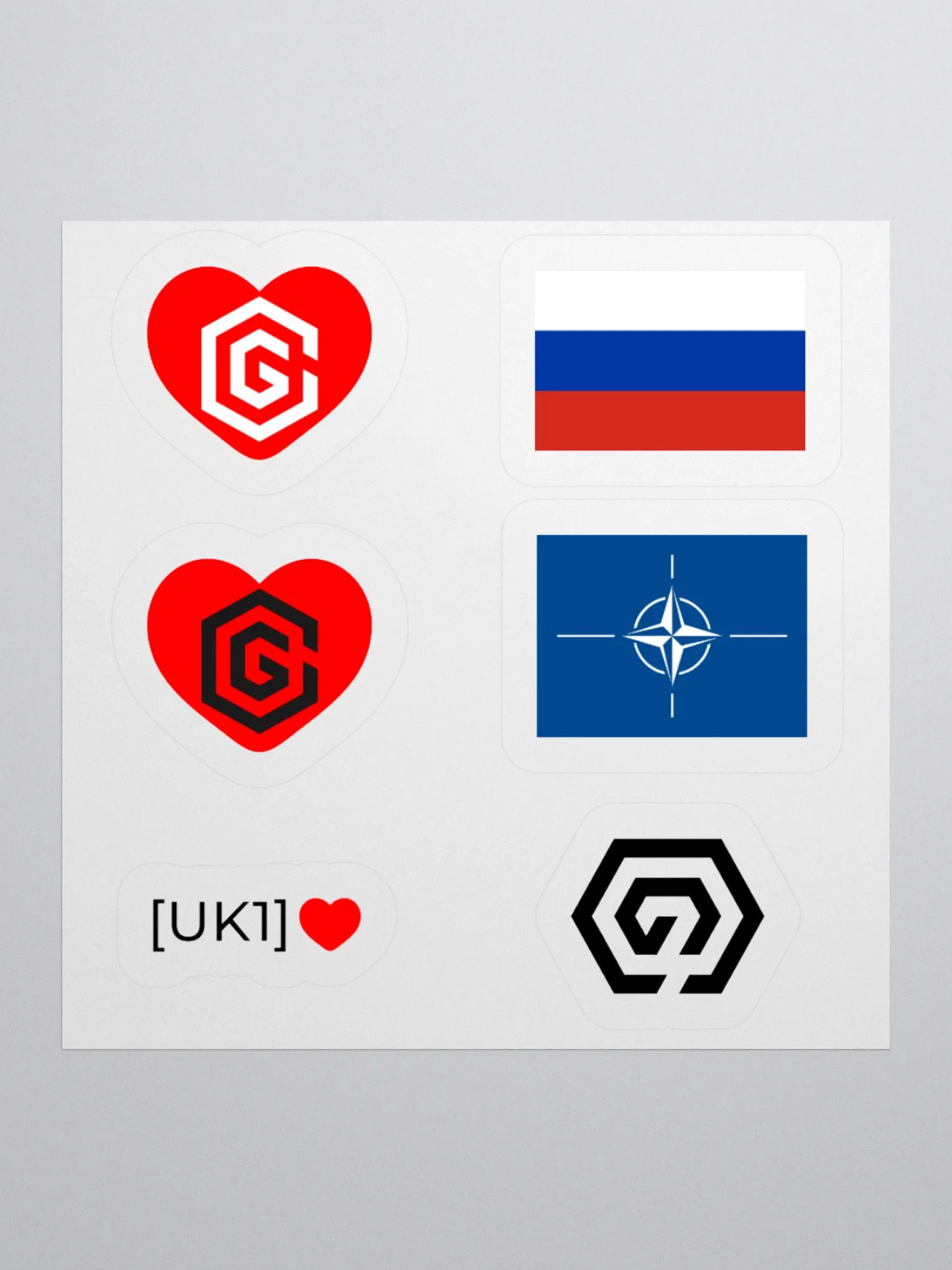 UK1 Tactical Sticker Sheet – Flaunt your loyalty product image (1)