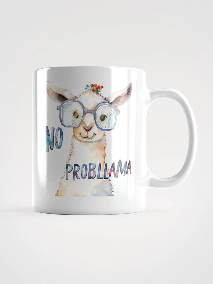 No Probllama White Glossy Mug product image (1)