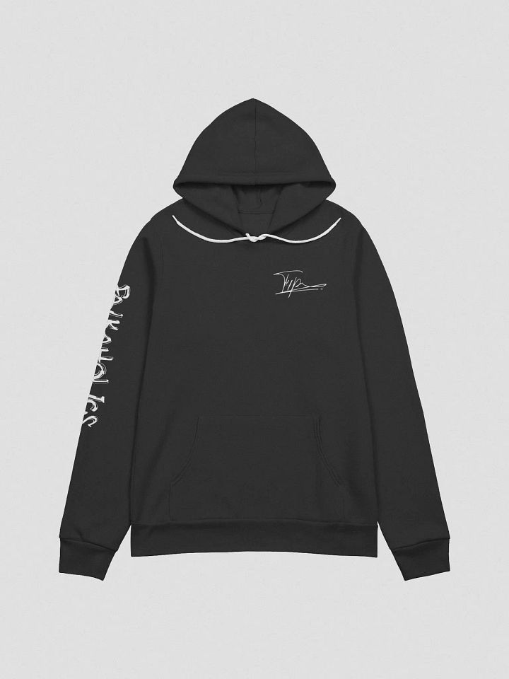 T4P Hoodie, Black/White (Bella+Canvas Supersoft) product image (1)