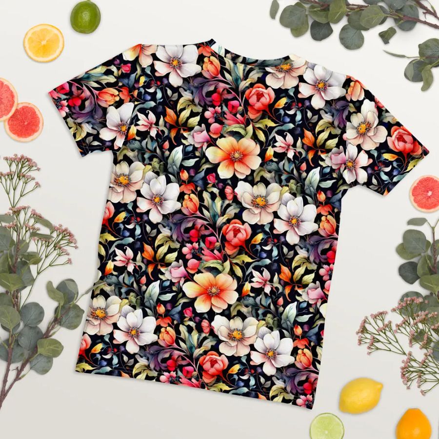 Floral Pattern All Over Print T-shirt product image (8)