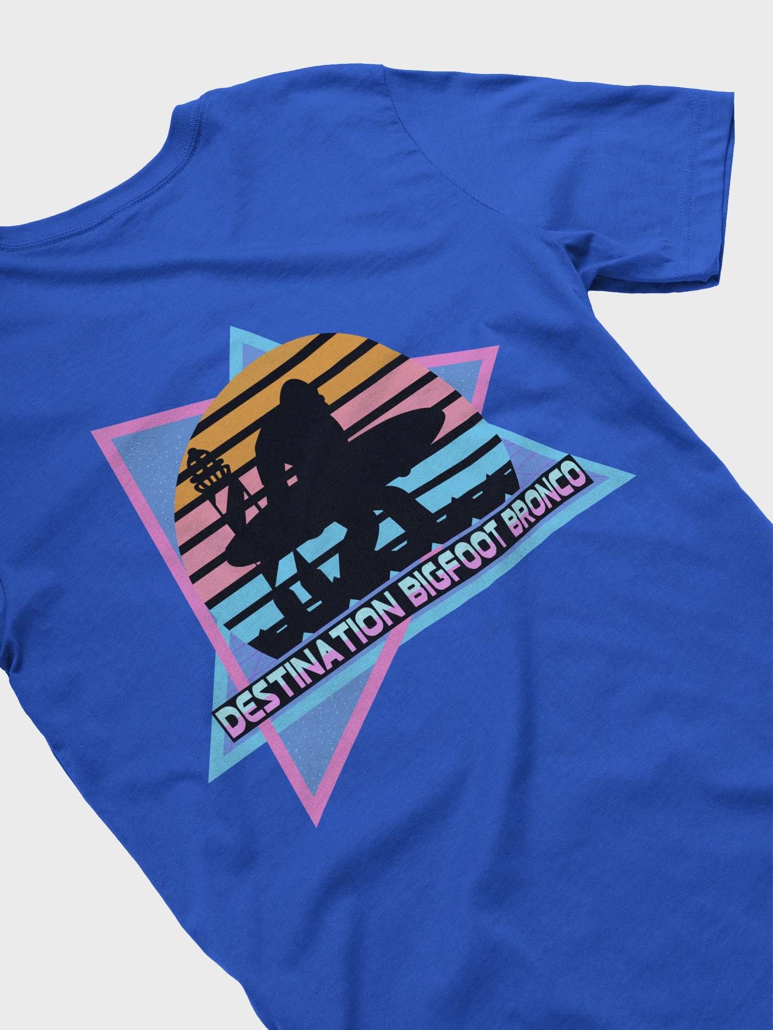 Destination Bigfoot Bronco Retro-Inspired T-Shirt (Blue) product image (4)