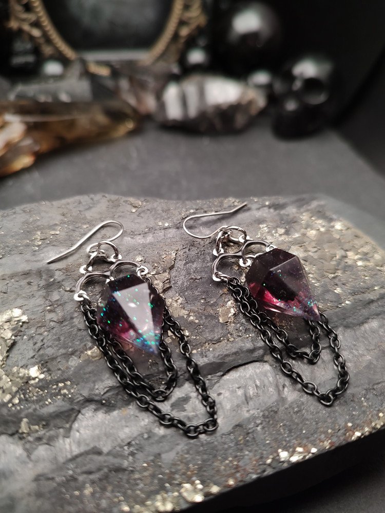 Earrings Epoxica - Velvet GalaxyDrops product image (1)