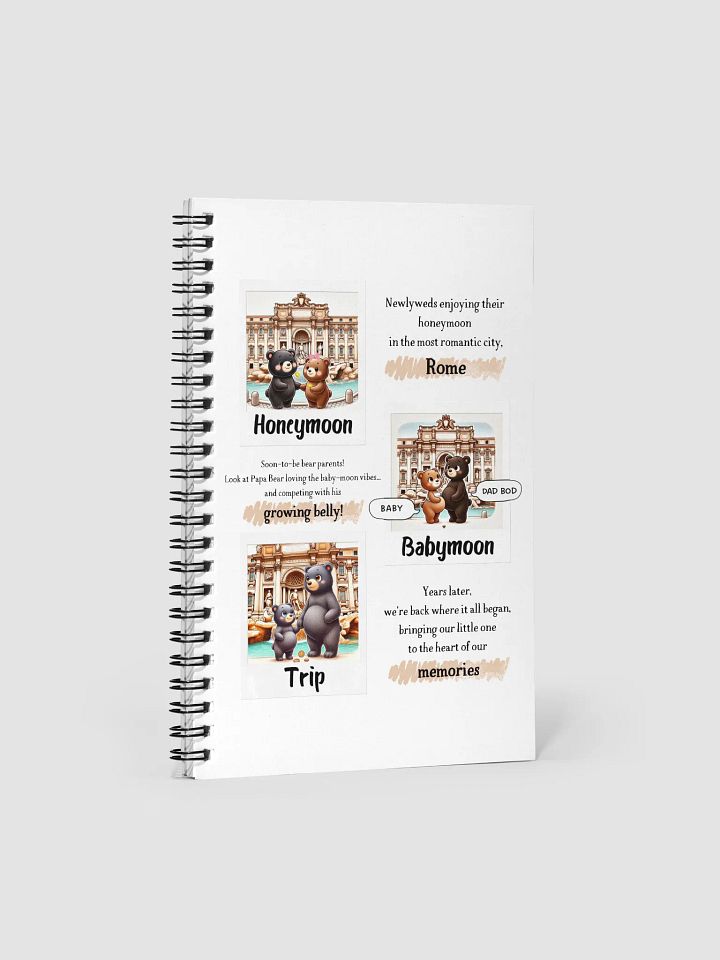 Honeymoon to Family Trip Spiral Notebook product image (1)
