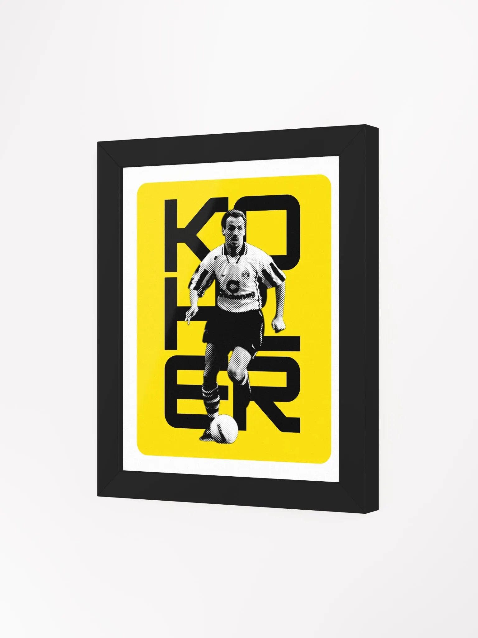 Jürgen Kohler BW Borussia Dortmund Name Art Framed Print product image (1)