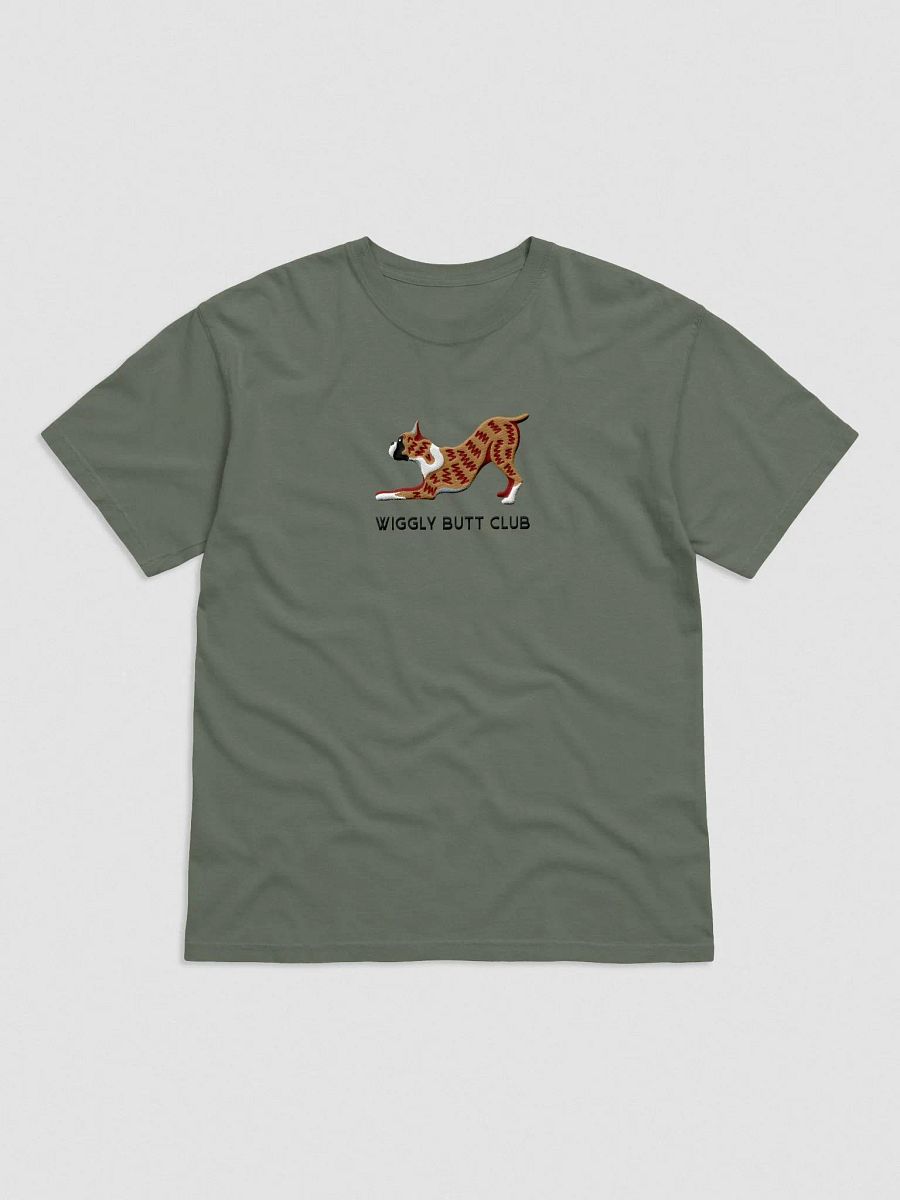 Wiggly Butt Club T-Shirt(Embroidered) of a Boxer(Brindle) product image (4)