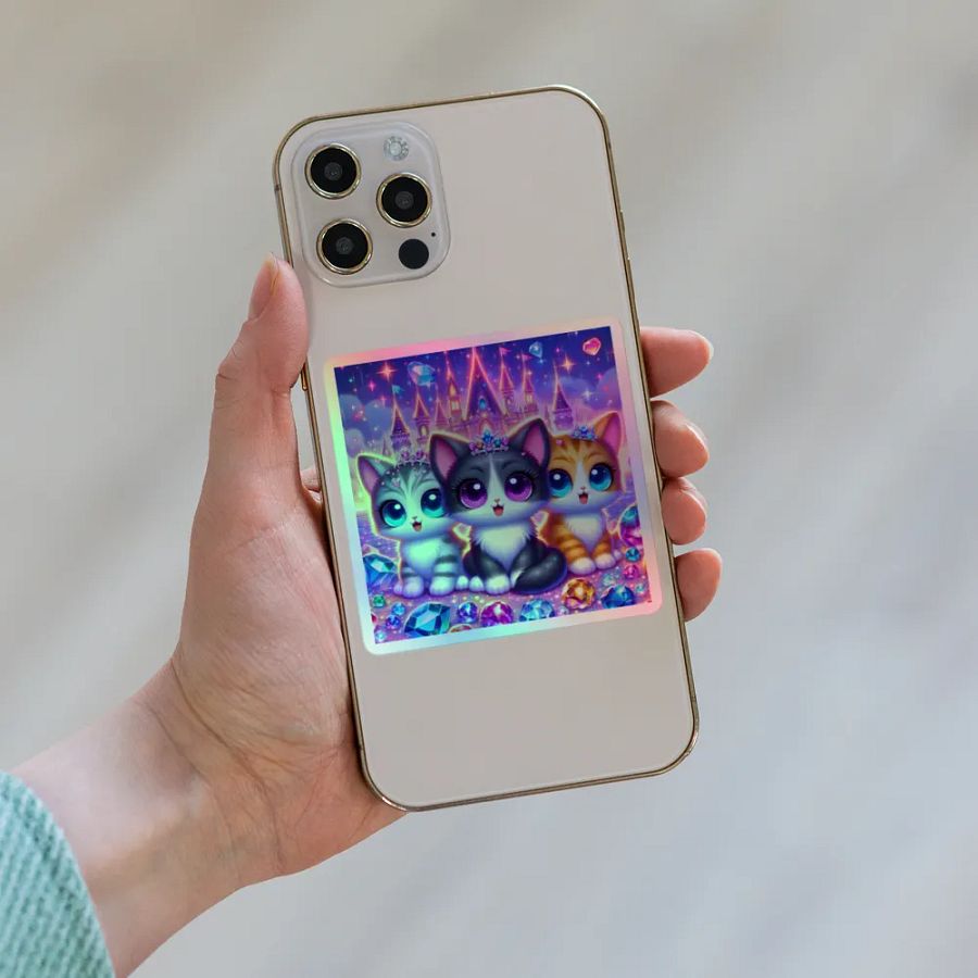 Fantasy Kittens Holographic Sticker Set product image (6)