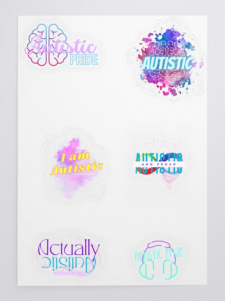 Autistic Pride Kiss Cut Sticker Sheet product image (1)