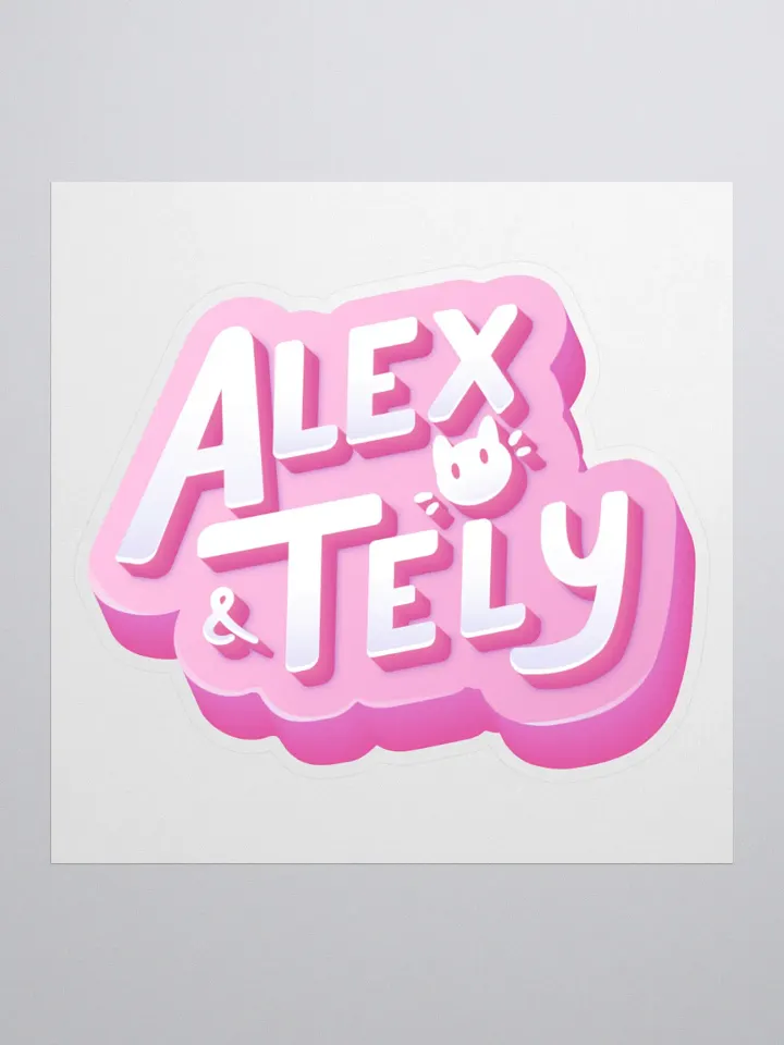 Alex & Tely Pink Logo Sticker product image (2)