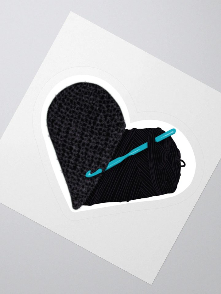 Crochet Love - Black Sticker product image (5)