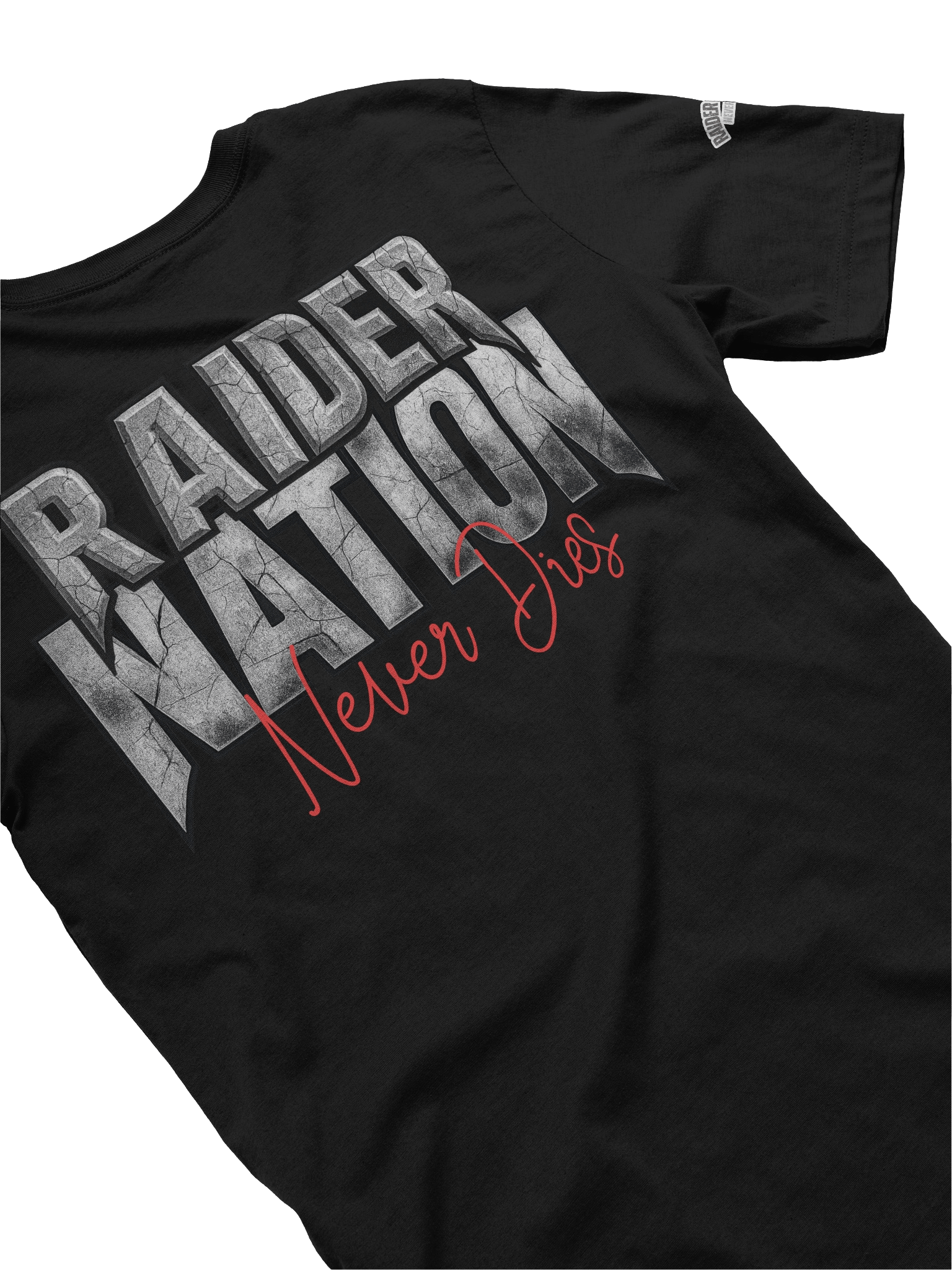 “RAIDER NATION NEVER DIES” Skull Tee | Las Vegas Raiders | NFL Home Locker product image (14)