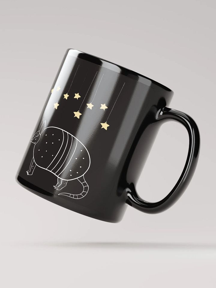 Starry Armadillo | Black Glossy Mug product image (2)
