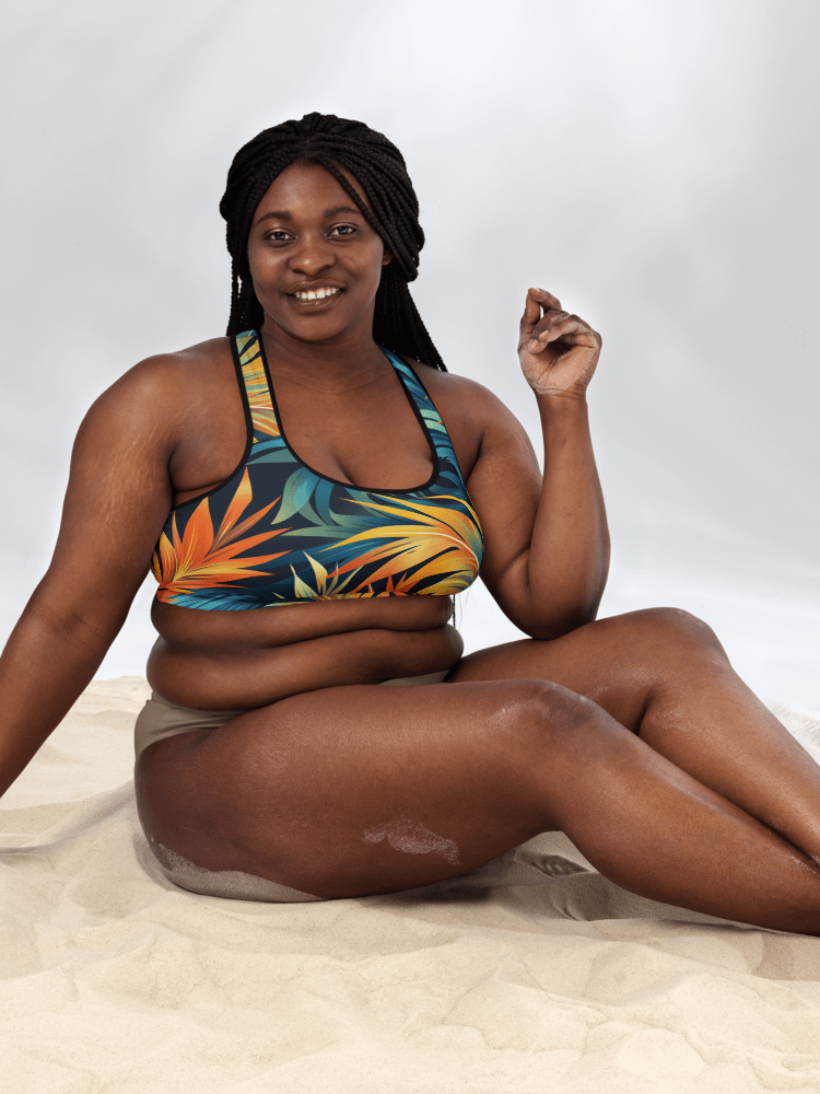 Tropical Flow Padded Sports Bra product image (4)