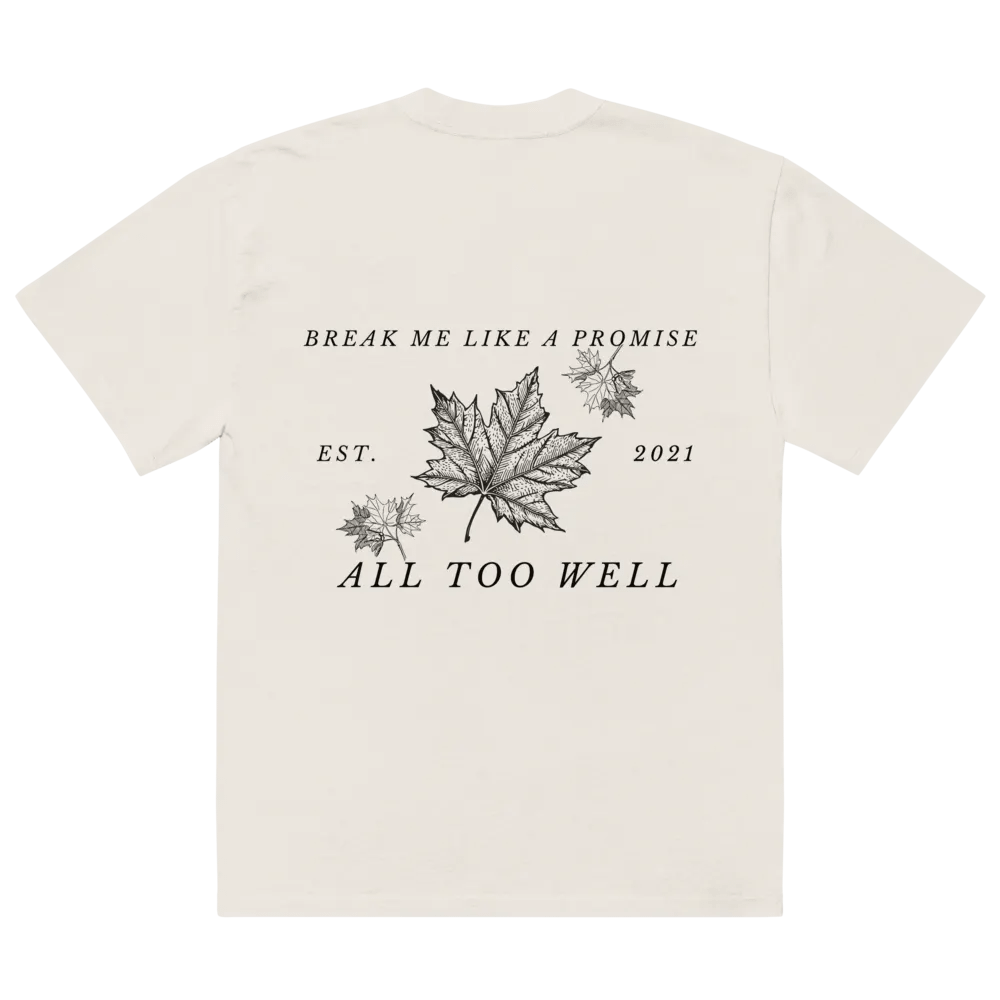 'All too well' - Taylor Swift Inspired Oversized Faded T-Shirt product image (20)