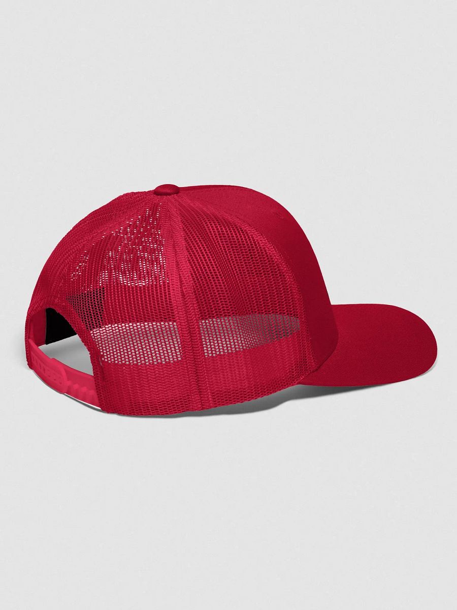 unbothered Trucker Snapback - black text product image (5)