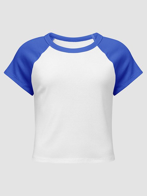 Photo showing Bella+Canvas Women's Micro Rib Raglan Baby Tee