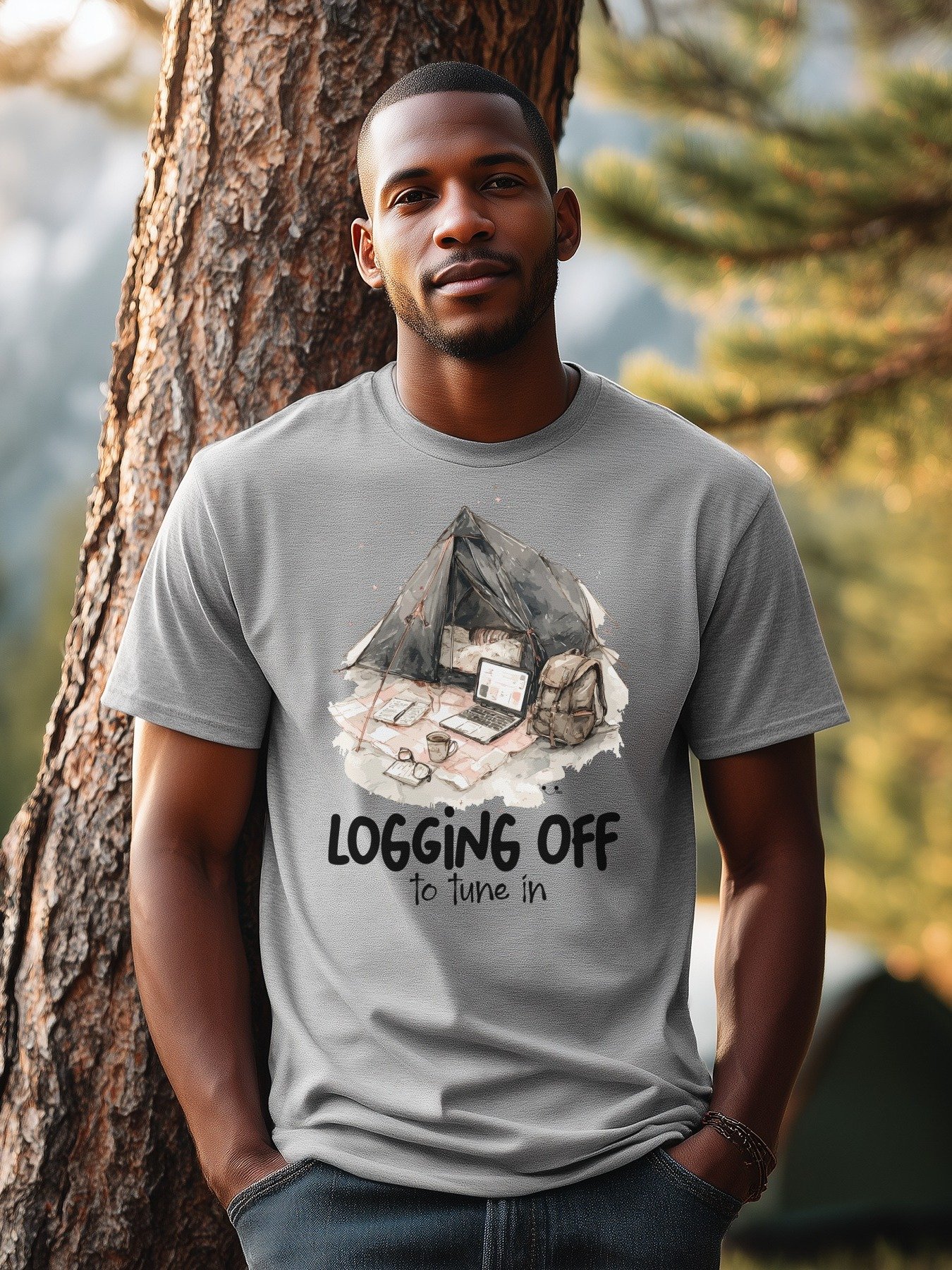 ⛺💻☕ Logging Off Tent product image (2)