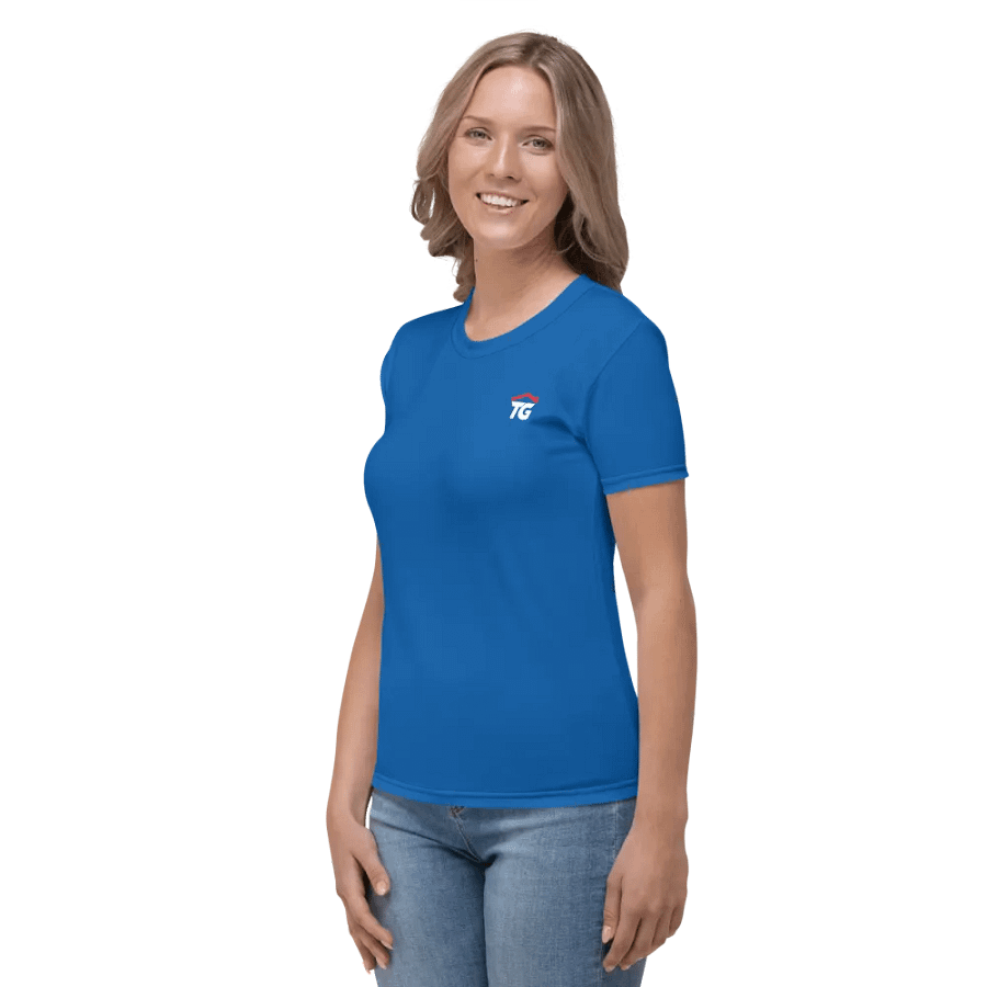 Women's TG Blue Crew Neck T-Shirt product image (2)