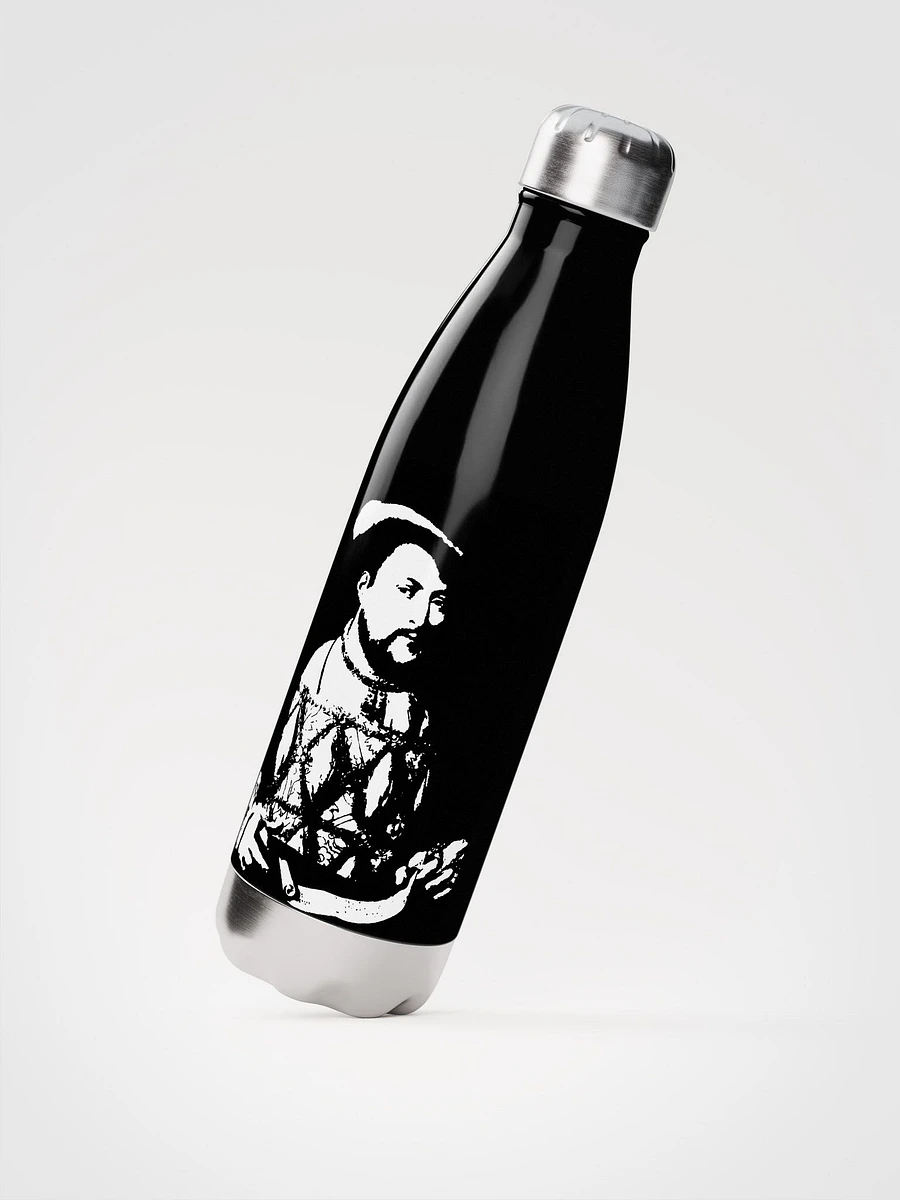 Henry VIII Black and White Stainless Steel Waterbottle product image (2)