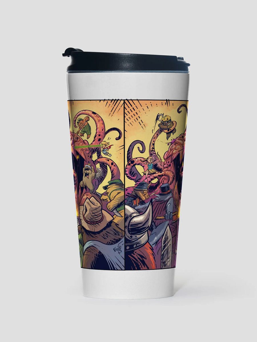 Beardlings Unite Against Bancer! Stainless Steel Travel Mug product image (1)