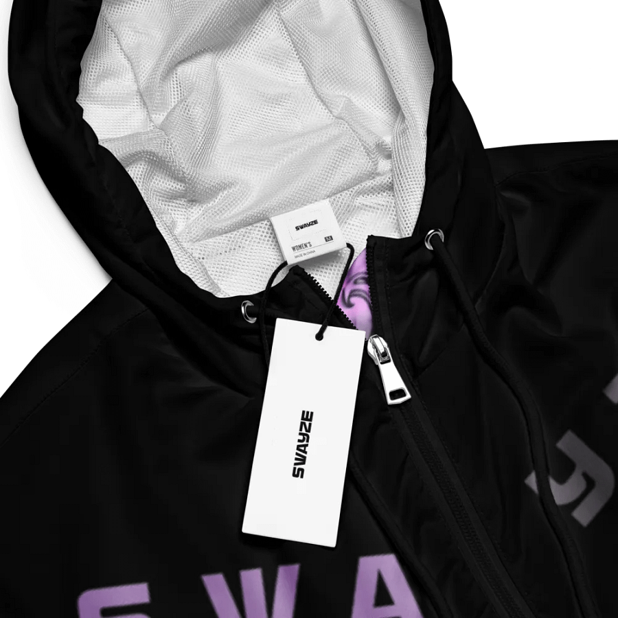 Purple Paisley Gang Crop Hoodie Windbreaker product image (9)