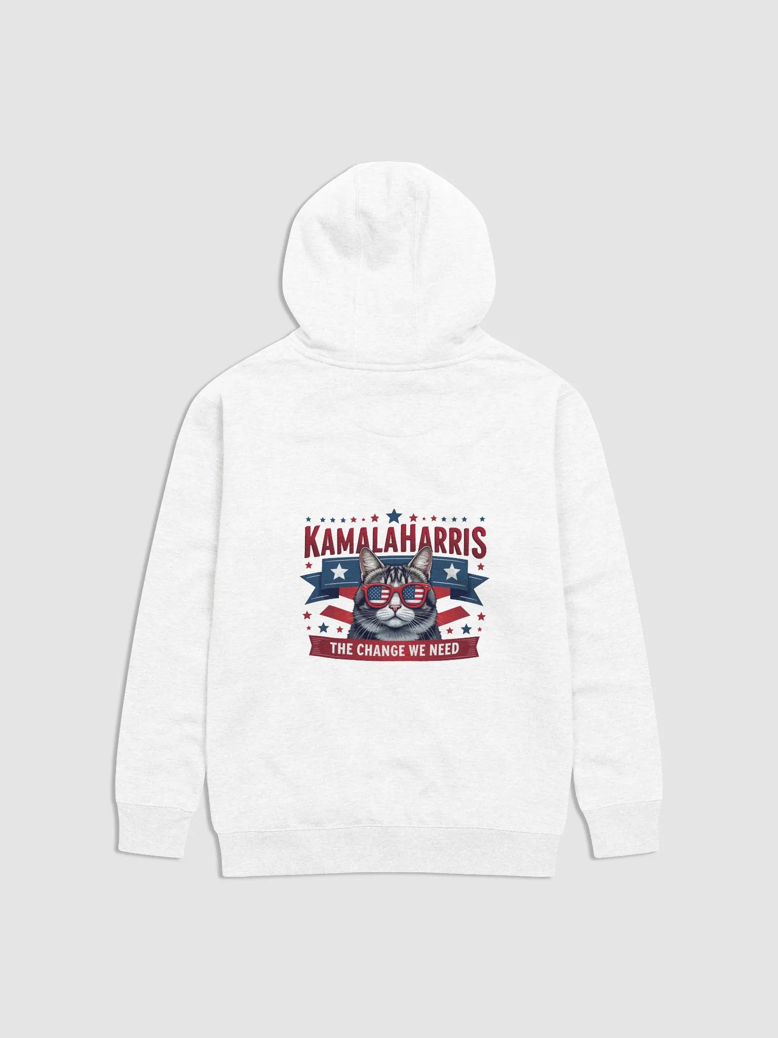 Kamala Harris: The Change We Need Patriotic Cat Design