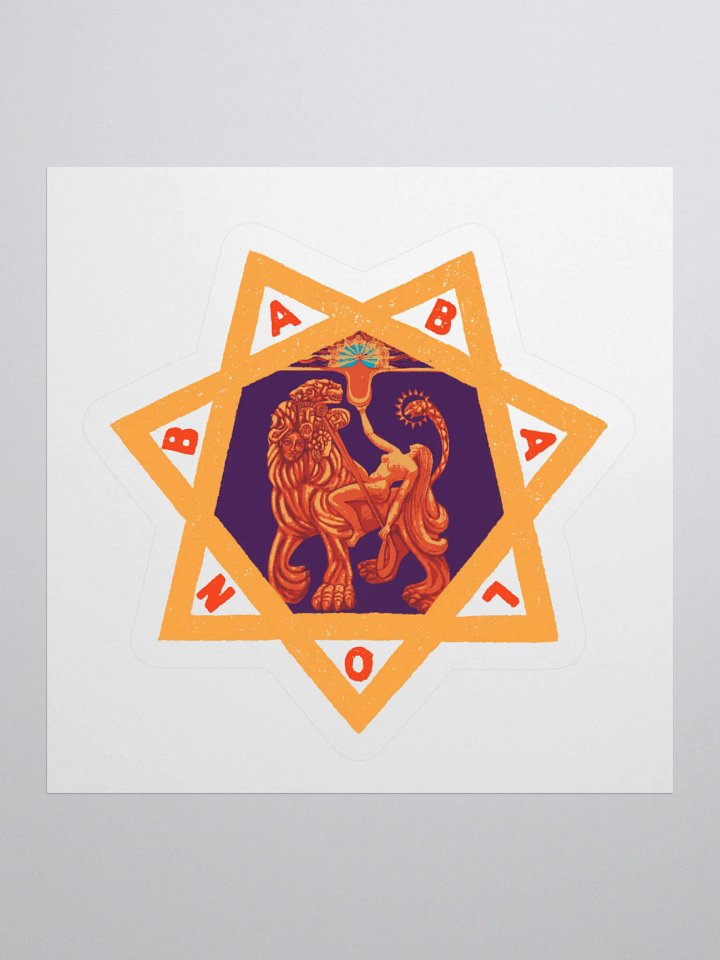 Scarlet and Purple Babalon Star Sticker product image (1)