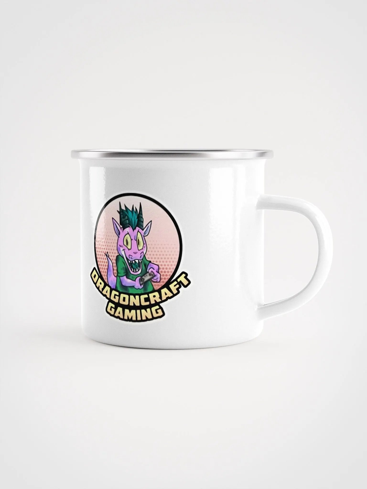Dragoncraft Gaming Enamel Mug product image (1)