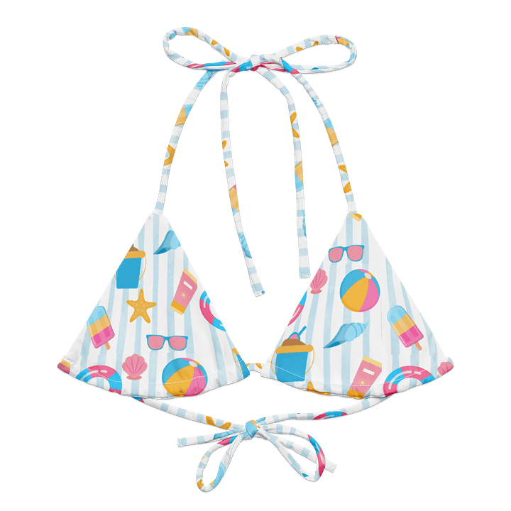 Sandy Prints String Bikini Top product image (1)