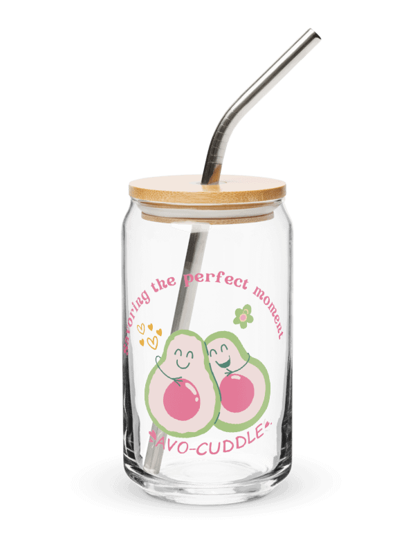 Avocado Avo-Cuddle Can-Shaped Glass – Cute & Trendy 16oz Glass Cup! product image (3)