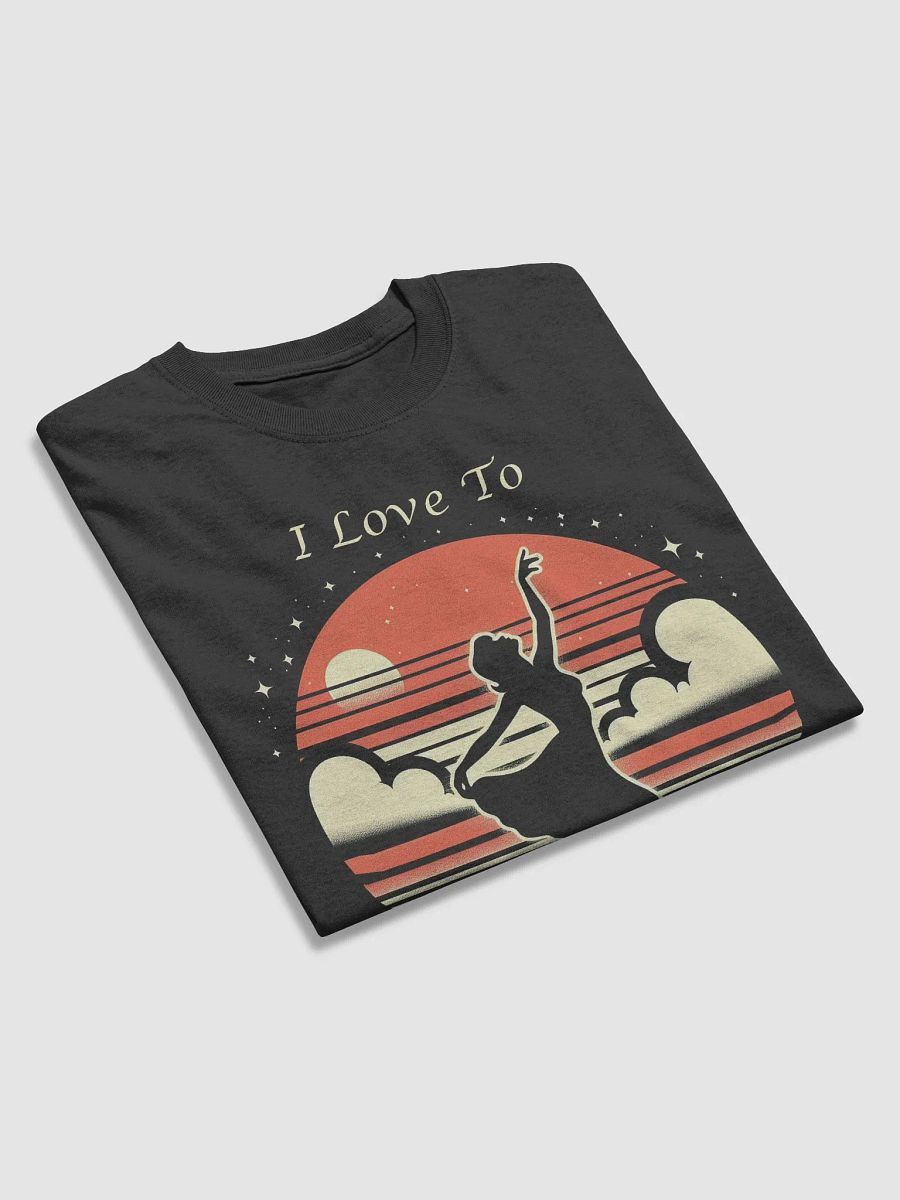 "I Love To Dance" #Statement Heavyweight Black T-Shirt product image (4)