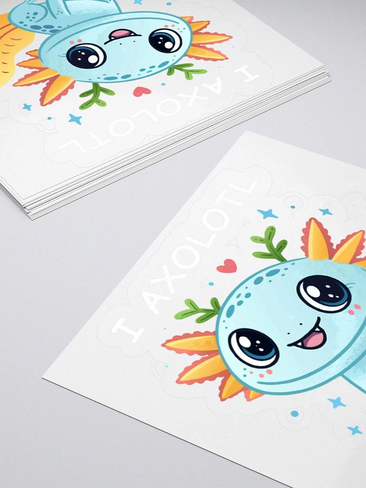 I Axolotl Questions Kiss Cut Stickers product image (5)