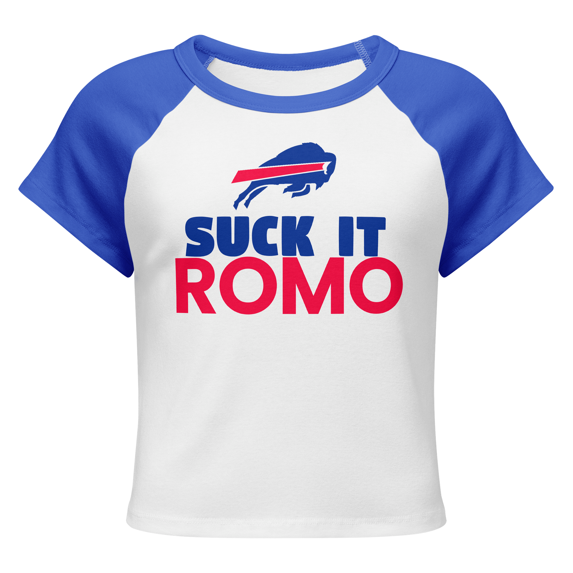 SUCK IT ROMO Raglan Baby Tee product image (1)