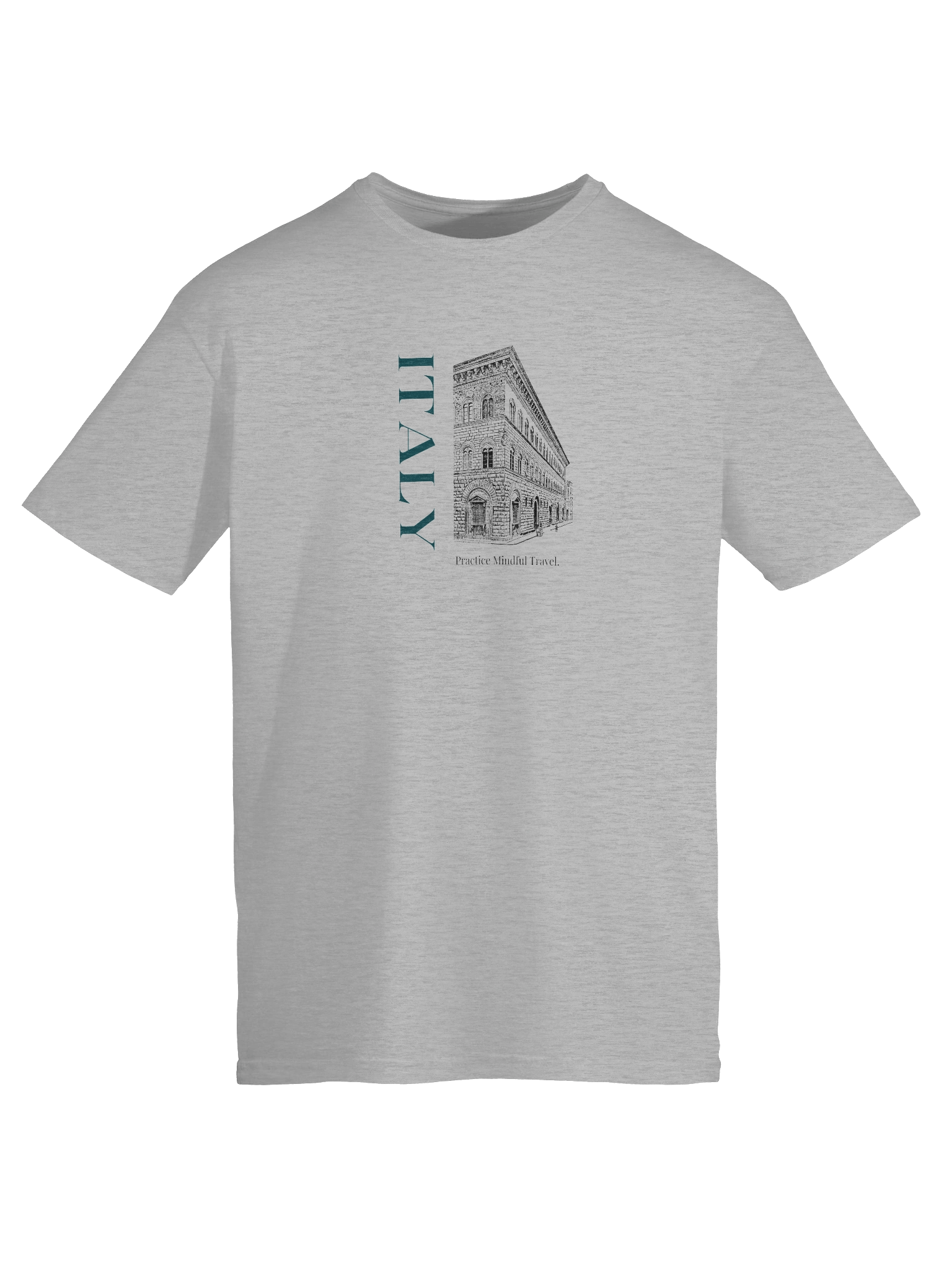 "Italy: Practice Mindful Travel" (Architecture) Unisex Tee product image (9)
