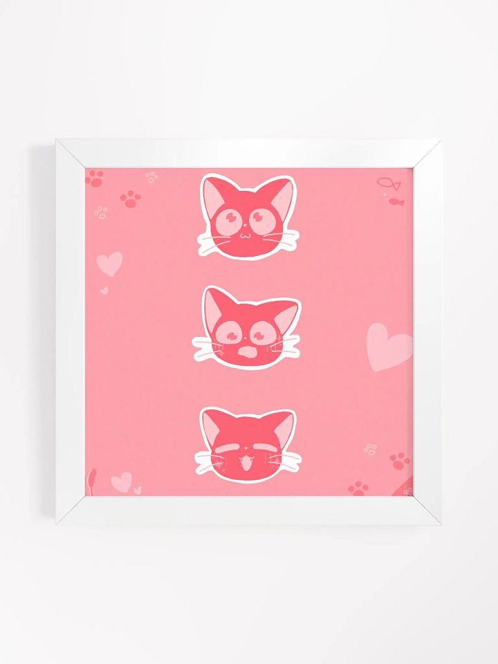 Valentine's Cat - Framed Matte Poster product image (2)
