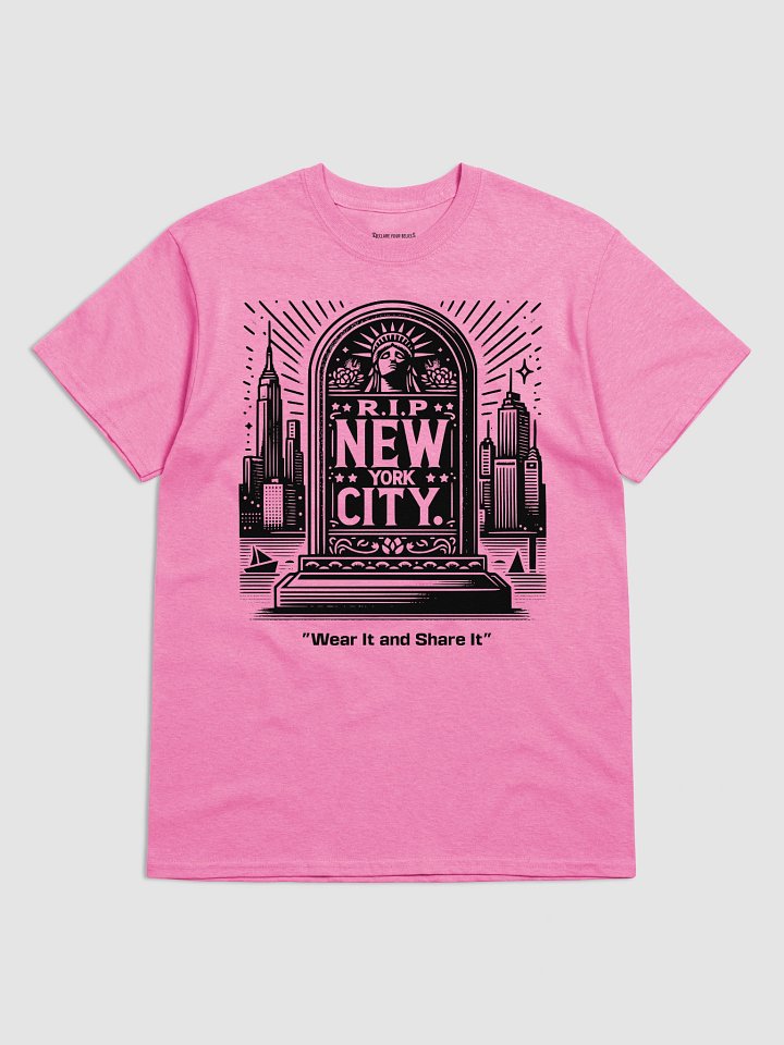 RIP NYC" Gravestone Statement Tee (B) - Black Ink product image (1)