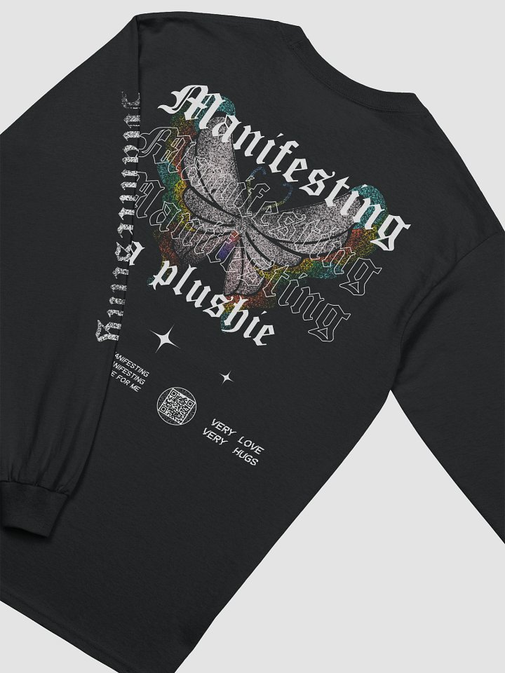 Manifesting a Plushie Long Sleeved Tee - Grunge Butterfly Edition product image (2)