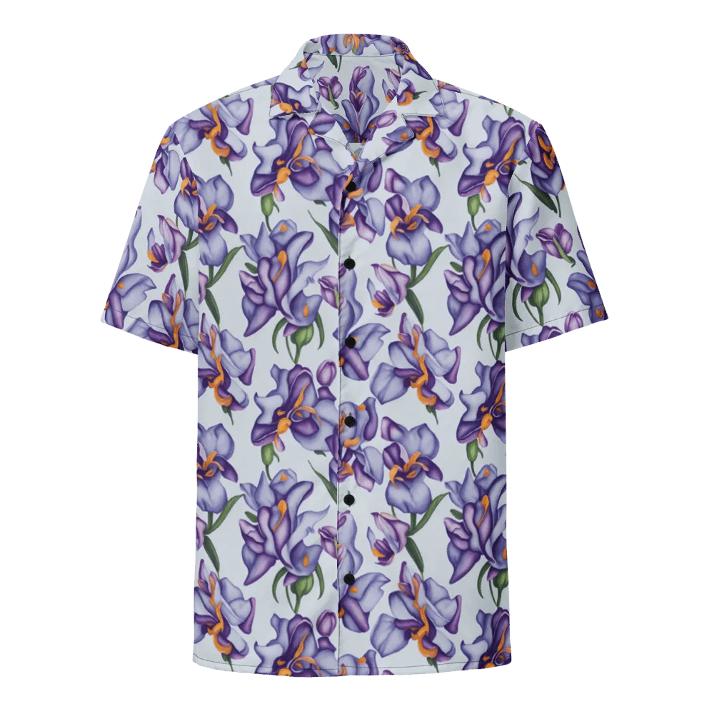 Floral Pattern Orchid Flowers Hawaiian Shirt product image (1)