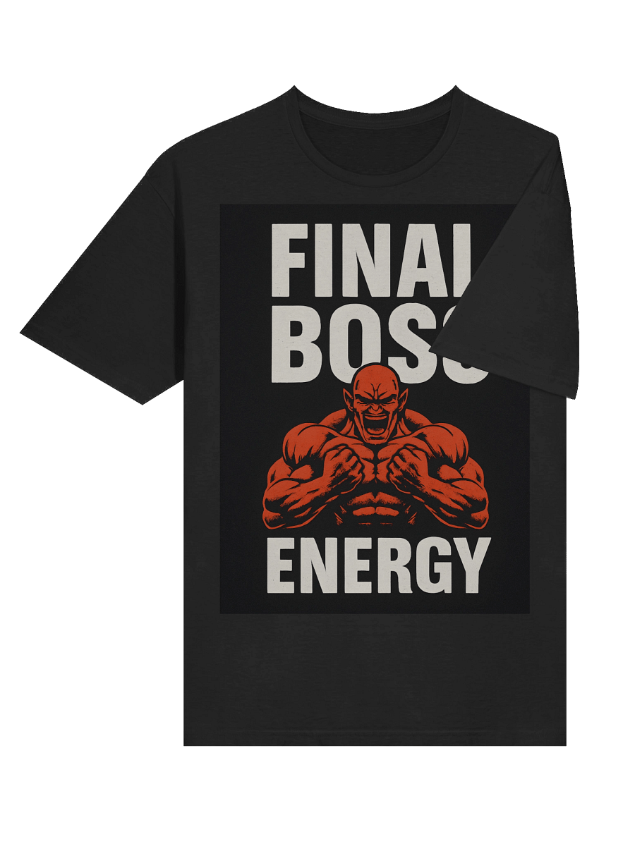 Final Boss Energy T-Shirt – Gamer Gym Tee for Power & Strength product image (90)