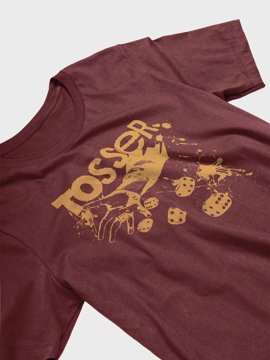 Tosser Dice Rolling Unisex T-shirt for Board Gamers - Cardinal product image (5)