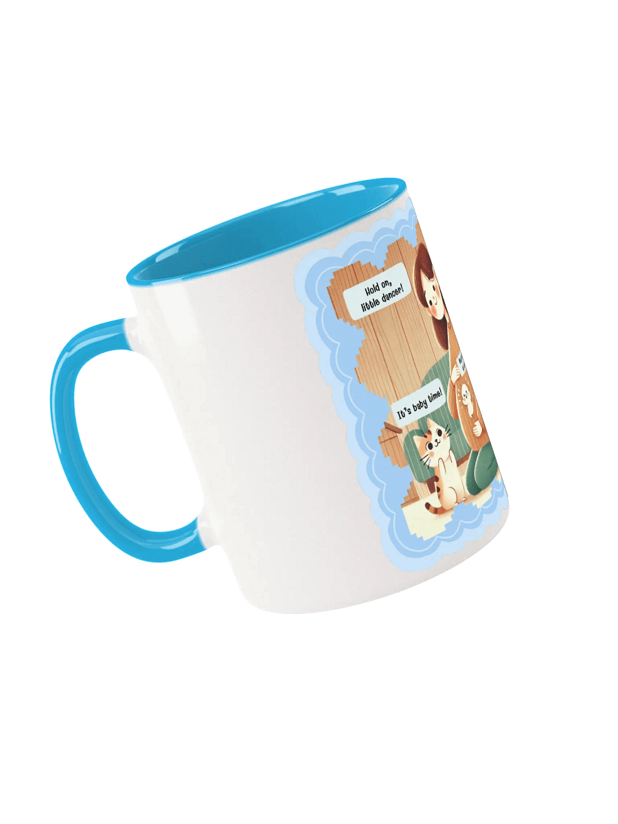 Ninja Baby at Work! Pregnancy Blue Mug product image (3)