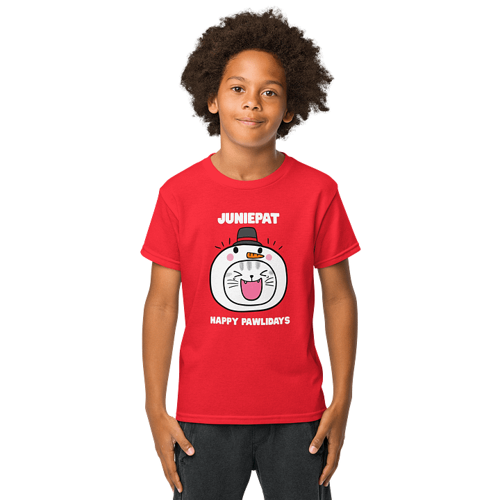 Happy Pawlidays Youth Tee product image (17)