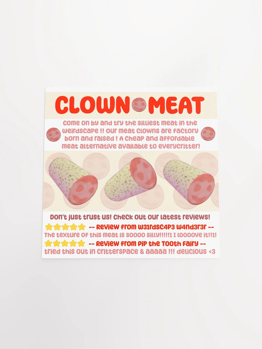Clown Meat Website Square Matte Poster product image (4)