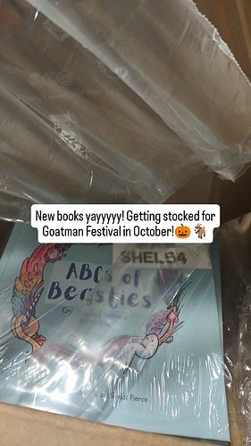 Lulu Press is upping their boxing game, glad my books arrived safe and sound this weekend. Getting ready for the Goatman Fest...