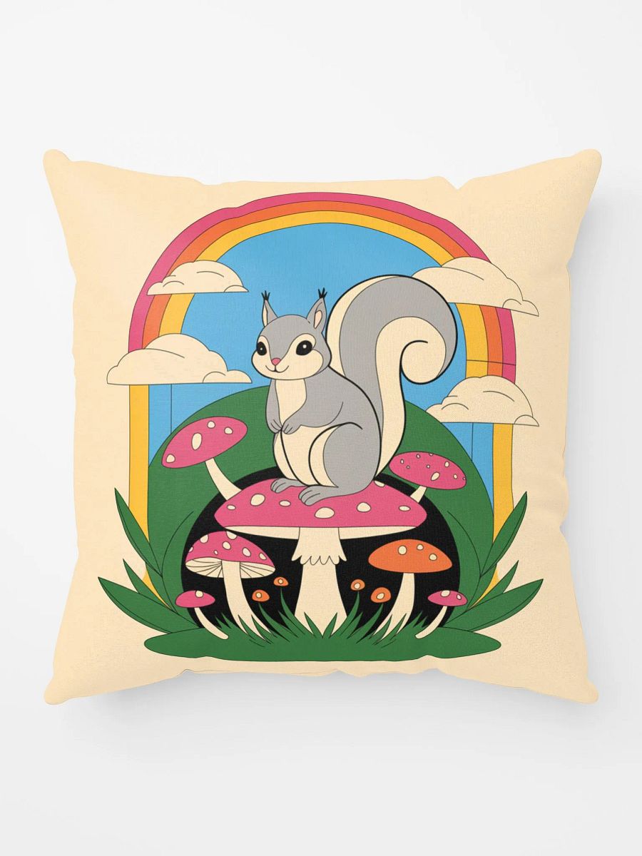 Comfy Pillow: Pooky Chilling on a Pink Mushroom, Image Only product image (10)
