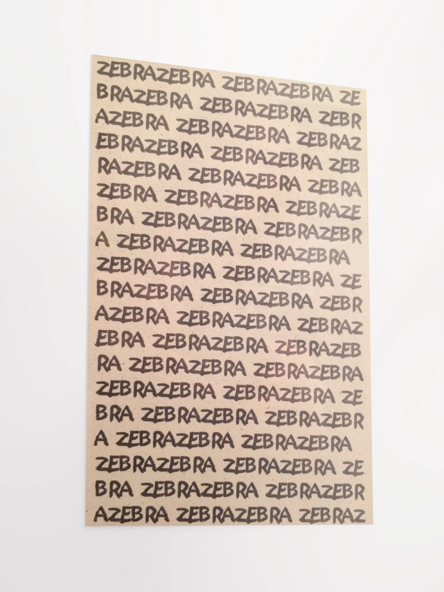 ZebraZebra Poster product image (2)