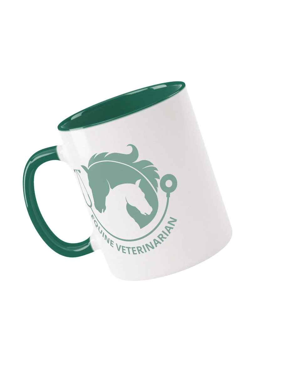 "Equine veterinarian" Ceramic Mug with color inside product image (3)