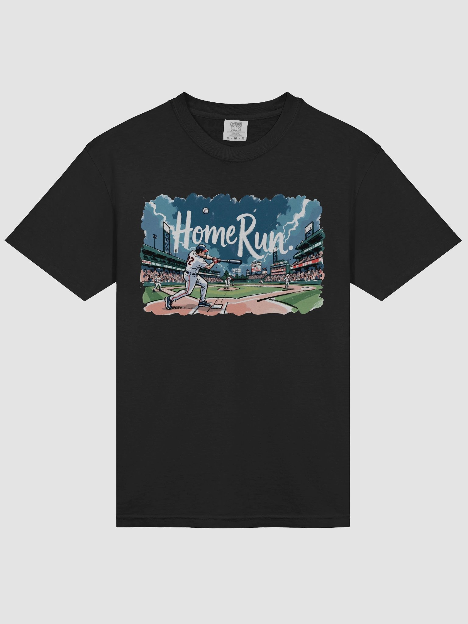 Baseball Home Run Action: Crowd Roaring T-Shirt product image (30)