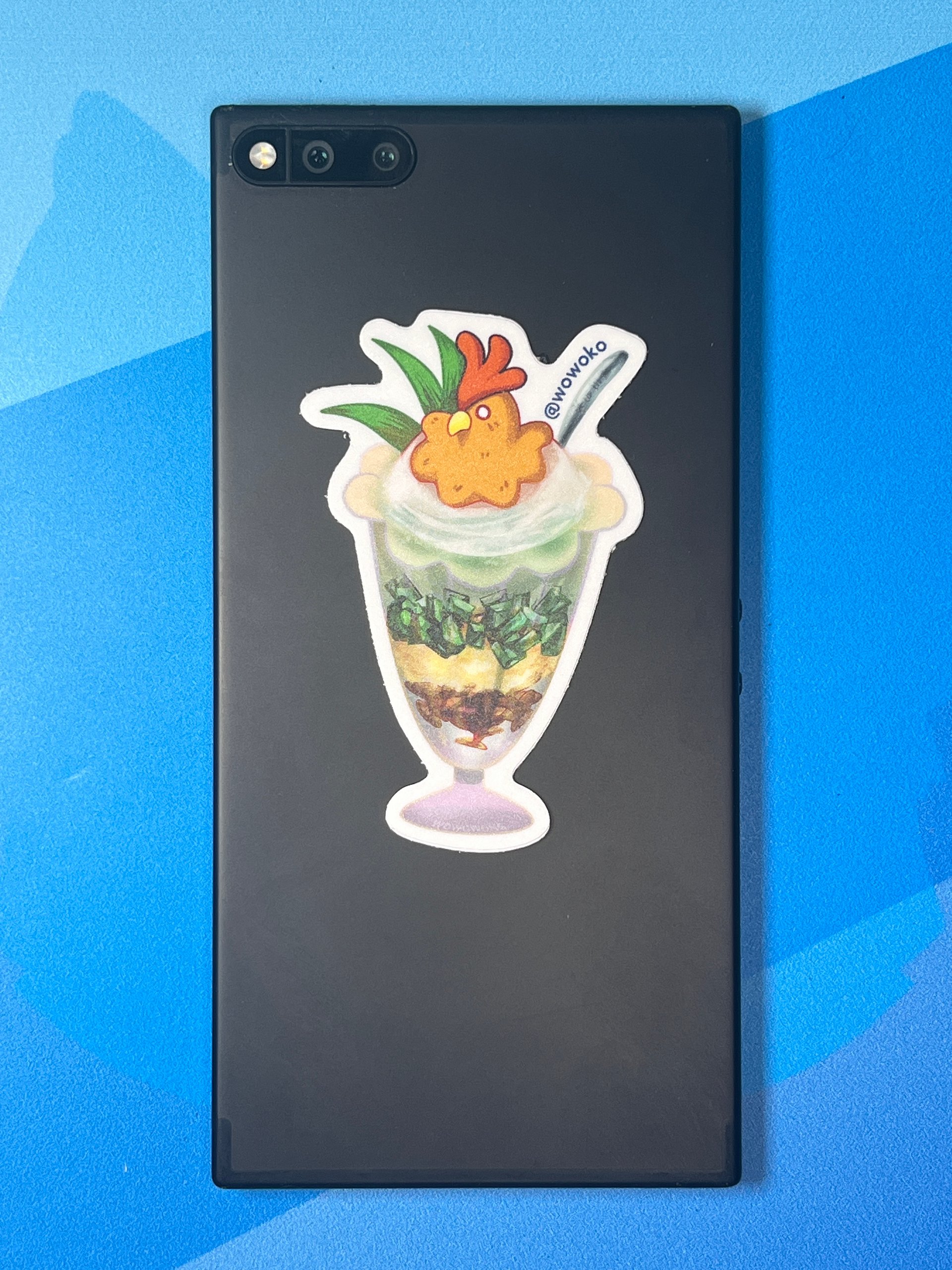 Zodiac Drink - Three Color Rooster Dessert - Sticker product image (2)